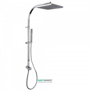 Душова система Tres Cuadro Tres з верхнім і ручним душем латунь хром 107131