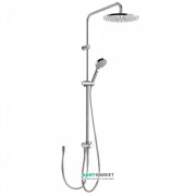 Душова система Tres Eco-Term з верхнім і ручним душем латунь хром 161475
