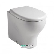 Унітаз Galassia Eden підлоговий без бачка без сидіння білий 7213