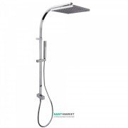 Душова система Tres Cuadro Tres з верхнім і ручним душем латунь хром 107131