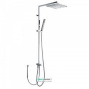 Душова система Tres Cuadro з верхнім і ручним душем латунь хром 107476