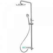 Душевая система Tres с верхним и ручным душем латунь хром 06163509