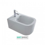 Биде Galassia Meg11 подвесное с отверстием под смеситель с переливом белый 5412