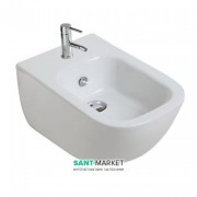 Биде Galassia Wall-Hung подвесное с отверстием под смеситель с переливом белый 6112