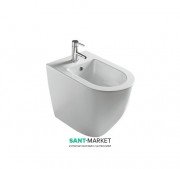 Биде Galassia Dream напольное с отверстием под смеситель с переливом белый 7311