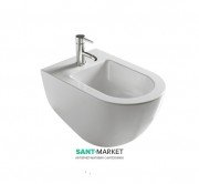 Биде Galassia Dream подвесное с отверстием под смеситель с переливом белый 7313