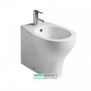 Біде Galassia Eden підлогове з отвором під змішувач з переливом білий 7214