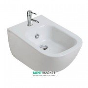 Біде Galassia Wall-Hung підвісне з отвором під змішувач з переливом білий 6112