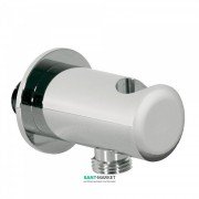 Шланговое подключение Tres с держателем для душа хром 02418201