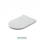 Сиденье с крышкой для унитаза Galassia Meg11 тонкое с микролифтом белый 5478