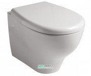 Унитаз Galassia Eden напольный без бачка с сиденьем белый 7215