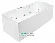 Ванна гидромассажная акриловая прямоугольная PoolSpa Gemini 180х80 система Smart 1 белый PHPD910ST1C0000