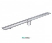 Душовою канал ACO ShowerDrain C 70х885 мм з вертикальним випуском без сифона без фланця нержавіюча сталь 408752