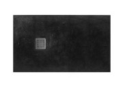 Душовий піддон Roca Terran 160х80 см штучний камінь чорний AP0164032001400