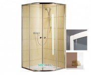 Душова кабіна Radaway Classic A80 білий профіль / коричневе скло 30010-04-08