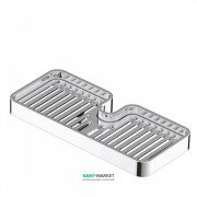 Мыльница для душевой штанги Tres Cub Ø18 мм и Ø24 мм хром 918719510