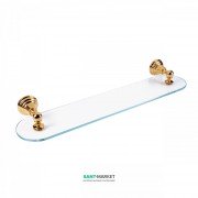 Полочка для ванной Tres Retro-Tres прозрачное стекло/металл золото 02463615OR