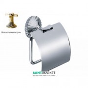Тримач для туалетного паперу Jorger Cronos настінний з кришкою благородна латунь 637.00.014.040