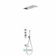 Душевая система Tres Block System термостатическая с верхним и ручным душем хром 20625301