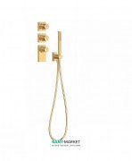 Термостат для душу Tres Block System colors 3 споживача матове золото 20635391OM