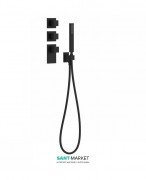 Термостат для душу Tres Block System colors 4 споживача чорний матовий 20625491NM