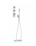 Термостат для душу Tres Block System colors 4 споживача білий матовий 20635491BM