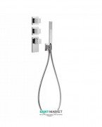Термостат для душа Tres Block System с ручным душем 4 потребителя хром 20625491