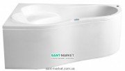 Ванна аэро- и гидромассажная акриловая PoolSpa Leda 160х100 L левая система Smart 2 белый PHAH410ST2C0000