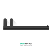 Тримач туалетного паперу Decor Walther Mikado TPH1 настінний без кришки чорний матовий 0520260