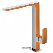 Смеситель для кухни Tres Top Tres colors однорычажный оранжевый/хром 106486NA