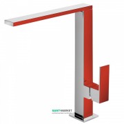 Змішувач для кухні Tres Top Tres colors одноважільний червоний/хром 106486RO