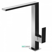 Змішувач для кухні Tres Top Tres colors одноважільний чорний/хром 606486