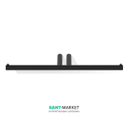 Тримач туалетного паперу Decor Walther Mikado TPH2 настінний без кришки чорний матовий 0520360