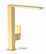 Смеситель для раковины Tres Cuadro сolors однорычажный золото 00648501OR