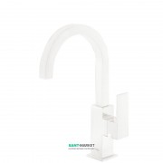 Змішувач для раковини Tres Cuadro colors одноважільний білий матовий 00660602BM