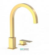 Змішувач для раковини Tres Cuadro colors консольний одноважільний золото 00610503OR