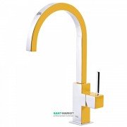 Смеситель для кухни Tres Top Tres colors однорычажный янтарно-желтый/хром 130497AM