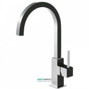 Смеситель для кухни Tres Top Tres colors однорычажный черный/хром 630497