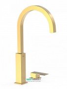 Змішувач для раковини Tres Cuadro colors консольний одноважільний золото 00610504OR
