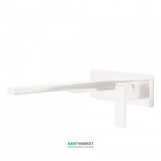 Змішувач для раковини Tres Cuadro colors настінний одноважільний білий матовий 00620004BM