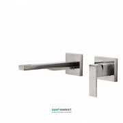 Змішувач для раковини Tres Cuadro colors настінний одноважільний сталь 00620012AC