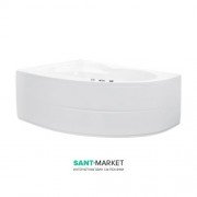 Ванна аеро- та гідромасажна акрилова PoolSpa Mistral 150х105 L ліва система Titanium білий  PHA3Z10STTC0000