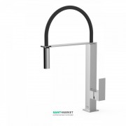 Смеситель для кухни Tres  Cuadro Tres с выдвижной лейкой хром 00648701