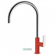 Смеситель для кухни Tres Top Tres colors однорычажный красный/хром 20044002RO