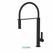 Смеситель для кухни Tres Top Tres colors с выдвижной лейкой черный матовый 20548702NM