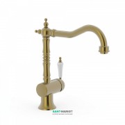Змішувач для кухні Tres Tres-Сlasic color одноважільний зістарена латунь матова 24234101LM