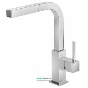 Смеситель для кухни Tres Cuadro Tres с выдвижной лейкой хром 106437