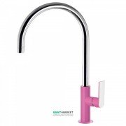 Смеситель для кухни Tres Top Tres colors однорычажный фуксия/хром 20044002FU