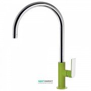 Смеситель для кухни Tres Top Tres colors однорычажный зеленый/хром 20044002VE