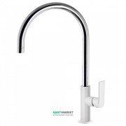 Смеситель для кухни Tres Top Tres colors однорычажный белый/хром 20044002BL